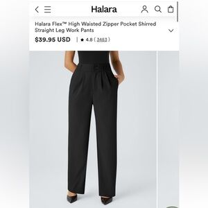 Halara Viral Work Pant Small Petite NWT Flex High Waisted Pocket Straight Leg